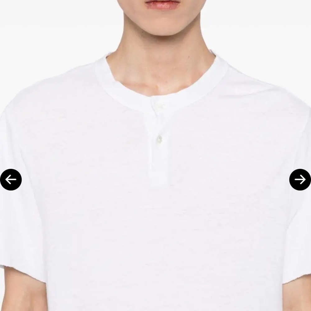 James Perse White Short Sleeve Tee